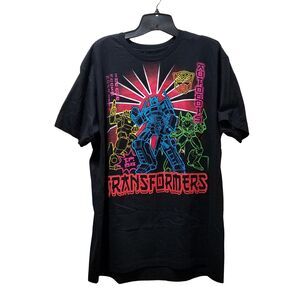 Transformers Optimus Prime T-Shirt Men’s XL Black Neon